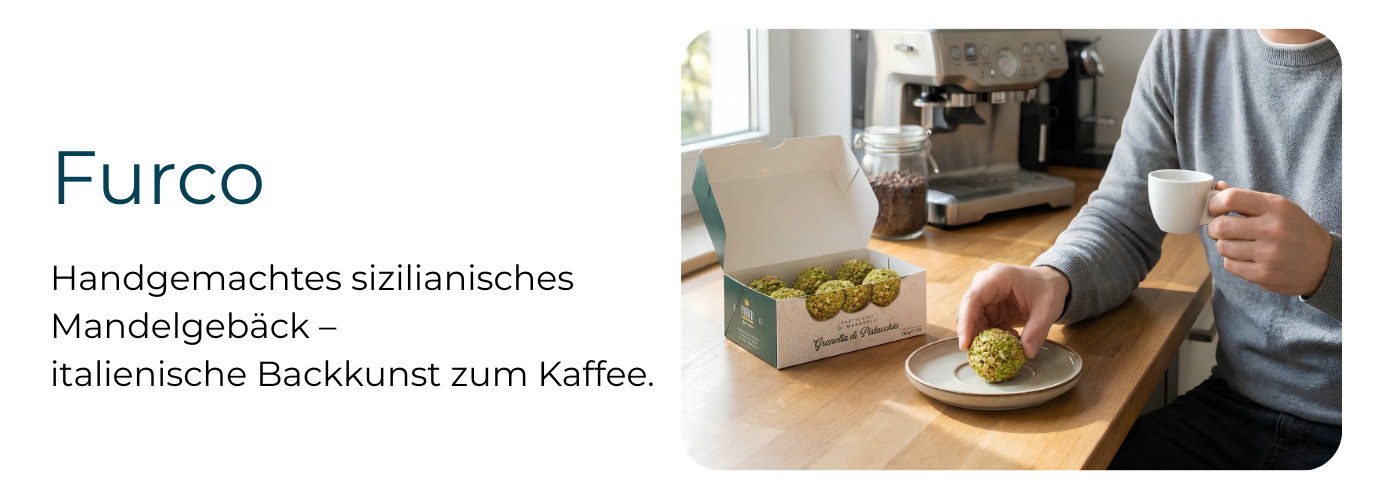 Furco Mandelgebäck aus Sizilien – Pasticcini di Mandorla und Ricciarelli in Geschenkbox