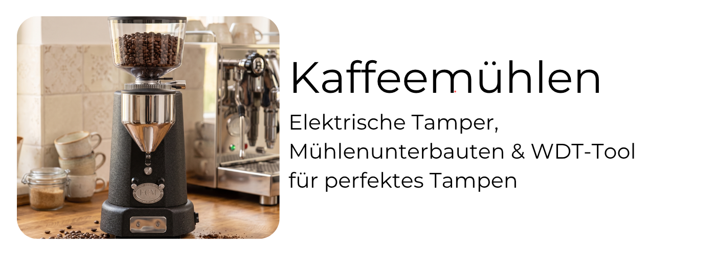Hochwertige Espressomühle mit frisch gemahlenem Kaffee im Portafilter – Kaffeemühlen von Eureka, Rocket, ECM und MACAP bei EspressoMarket