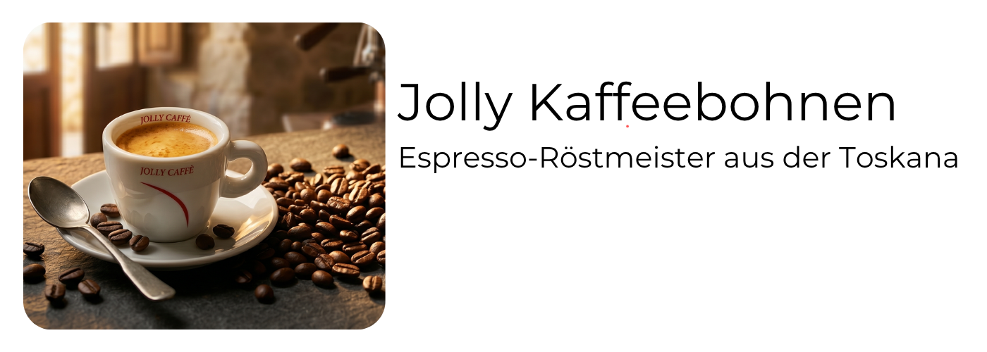 Jolly Caffè Espressobohnen aus der Toskana mit frisch gezogenem Espresso und dichter Crema – Kaffeebohnen von Jolly Caffè bei EspressoMarket