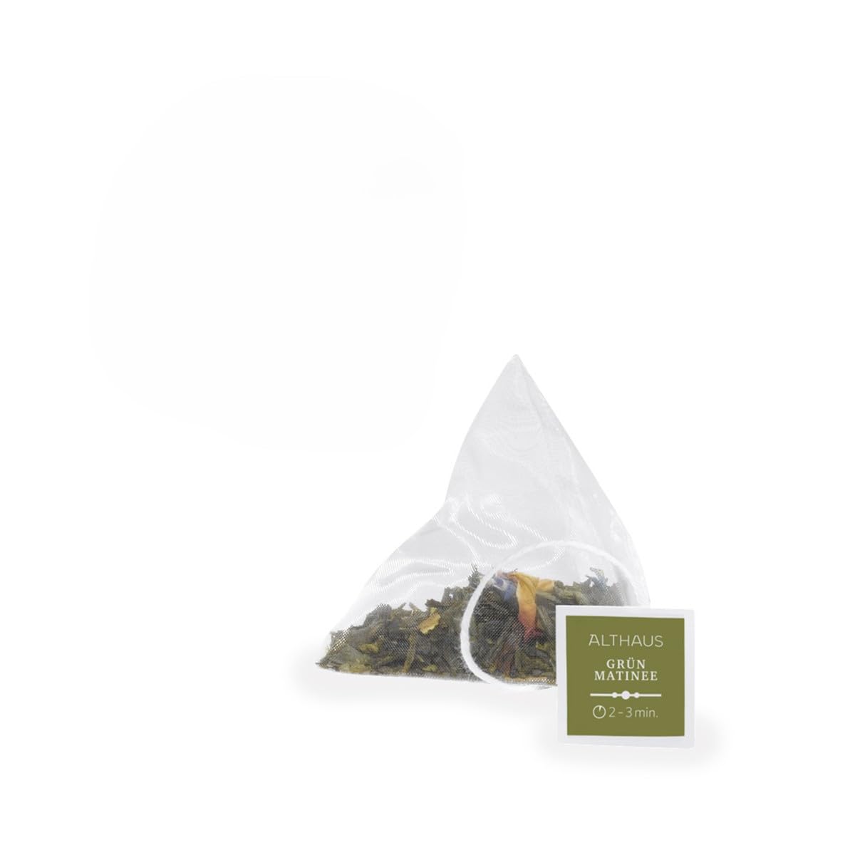 Althaus Grün Matinee, Aromatisierter Grüner Tee mit Blüten, 15 Pyramidenbeutel, 41,25g