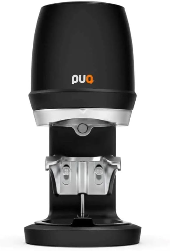 Avanti PUQ Press Q Elektrische Tamperstation Gen 6, Automatischer Espresso Tamper mit 5 Tampprofilen, 58mm Siebträger, Einstellbarer Pressdruck 5-30kg, Schwarz