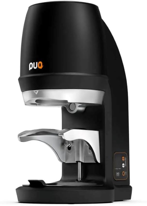 Avanti PUQ Press Q Elektrische Tamperstation Gen 6, Automatischer Espresso Tamper mit 5 Tampprofilen, 58mm Siebträger, Einstellbarer Pressdruck 5-30kg, Schwarz