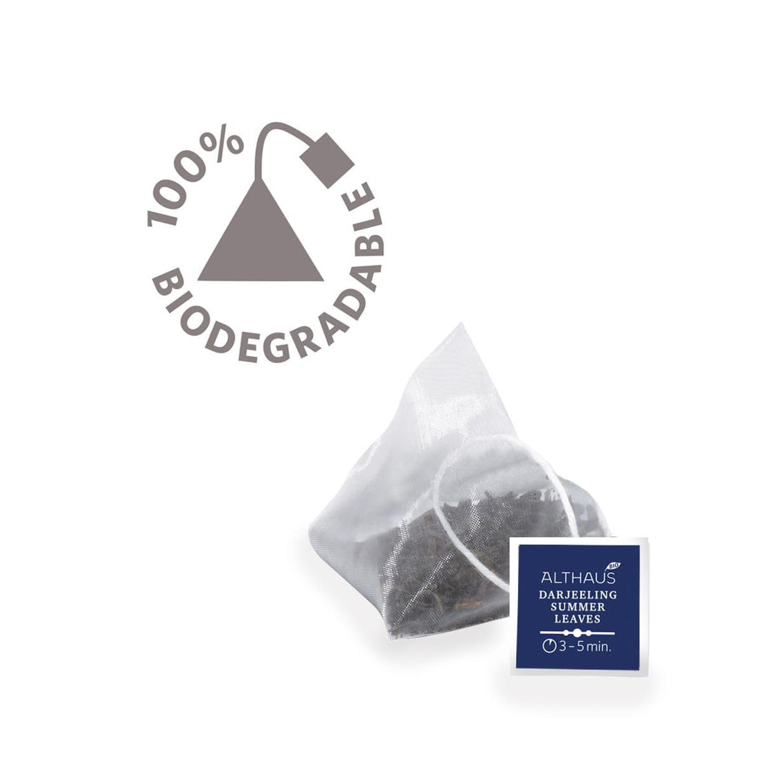 Althaus Darjeeling Summer Leaves Schwarztee, 15 Pyramidenbeutel, 41,25g