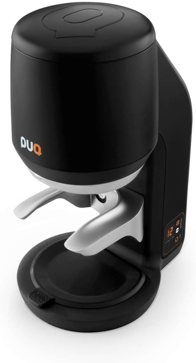 Avanti Puqpress Mini Automatischer Espresso Tamper, Schwarz, 58mm, Gen 6, Einstellbarer Druck 10-30 kg, auch für Heimgebrauch