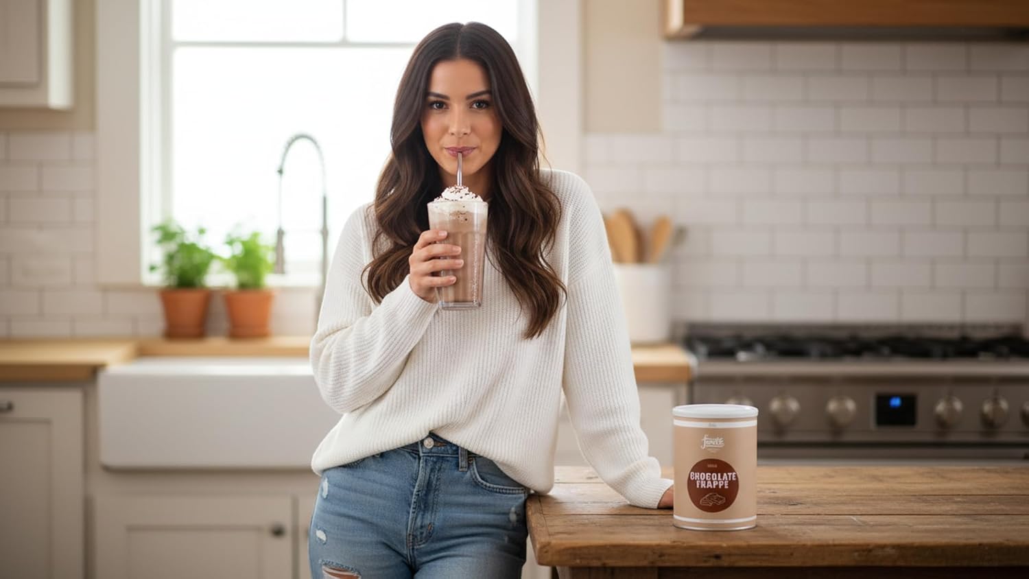 Fonte Vegan Chocolate Frappé, Handcrafted Blends, 2 kg, 20% echte Schokolade, 50 Drinks