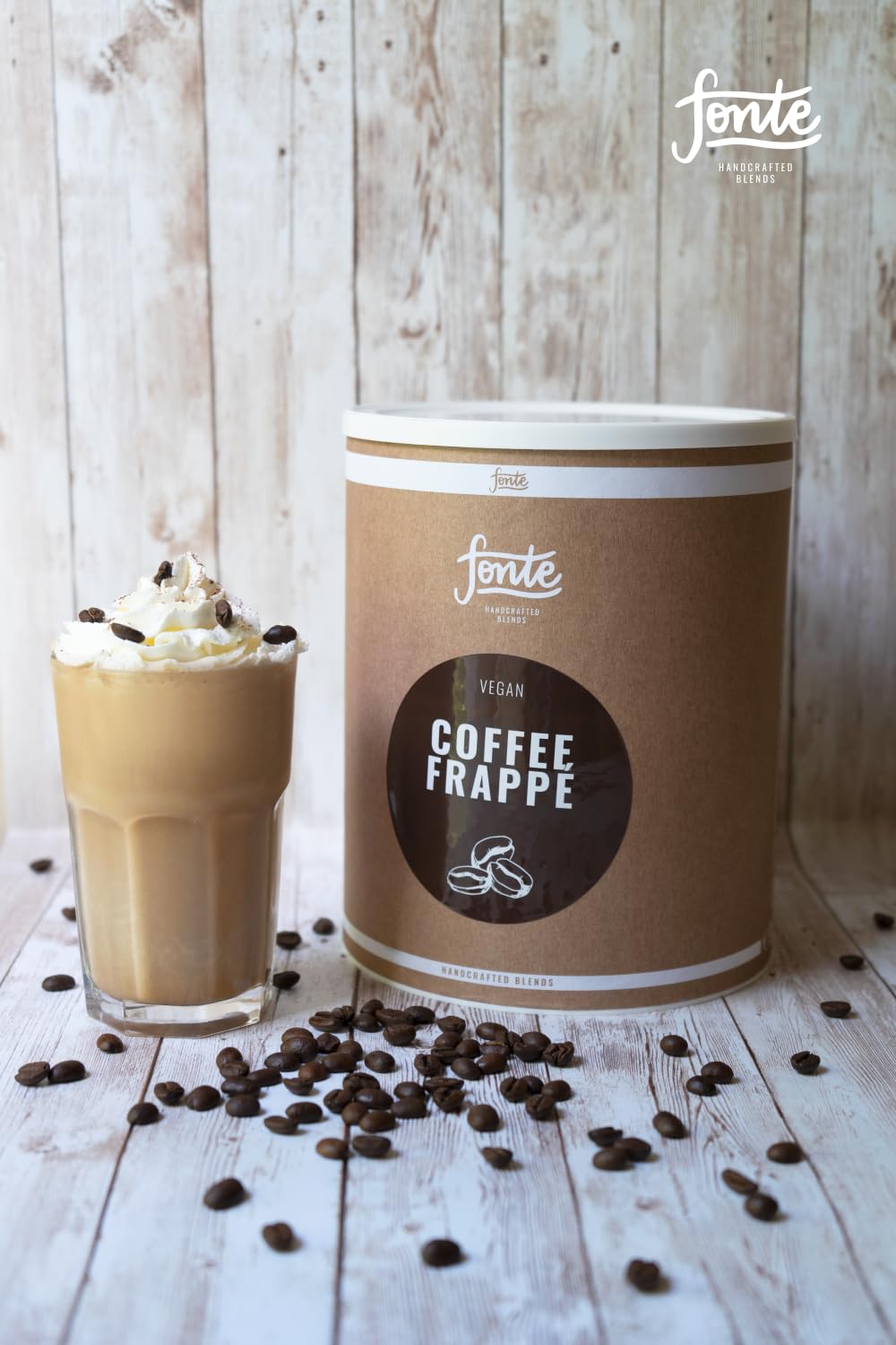 Vegan Coffee Frappé, Handcrafted Blends, Medium Gerösteter Kaffee aus Brasilien, 2kg Packung für ca. 50 Getränke