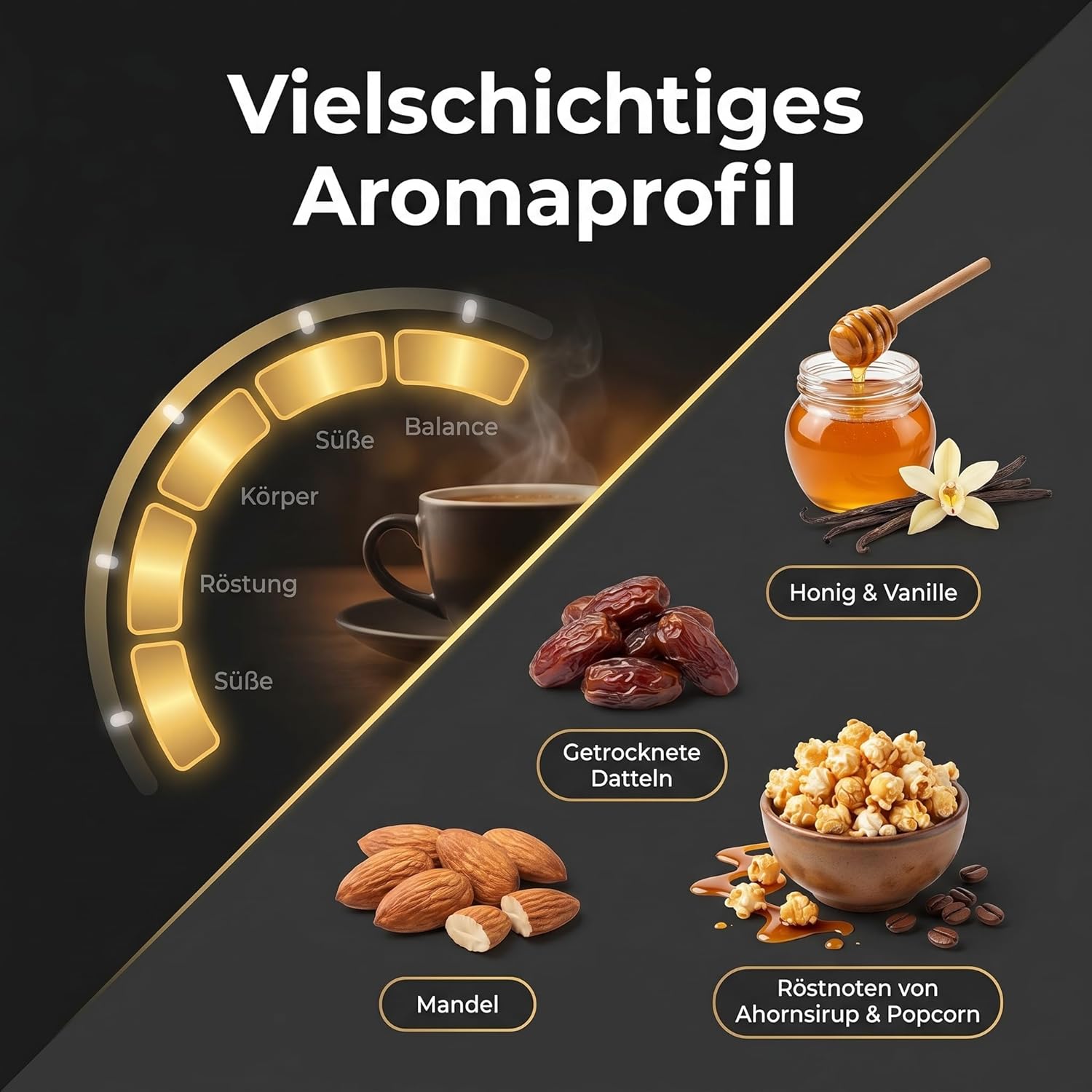 Grande Caffè Kaffeebohnen Caffè Crema, 90% Arabica 10% Robusta, traditionelle Trommelröstung, ganze Bohnen 1 kg, für Vollautomaten und Siebträger, ausgewogener Geschmack mit Honig, Vanille und Mandel