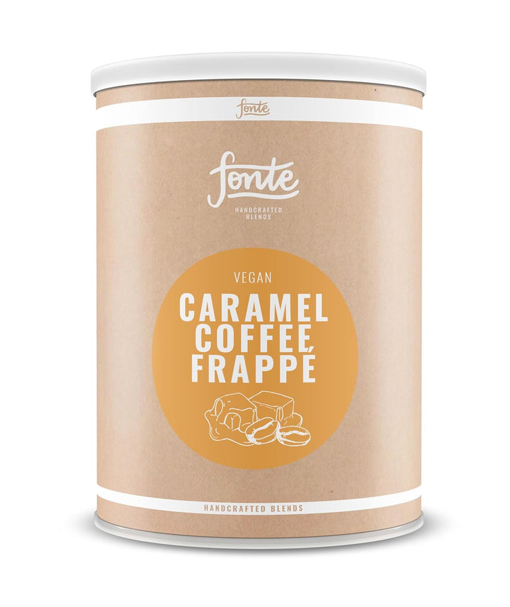 Fonte Caramel Coffee Frappé, Veganer Kaffee-Mix, Handcrafted Blends, Karamell-Geschmack Milchmixgetränk Superfood