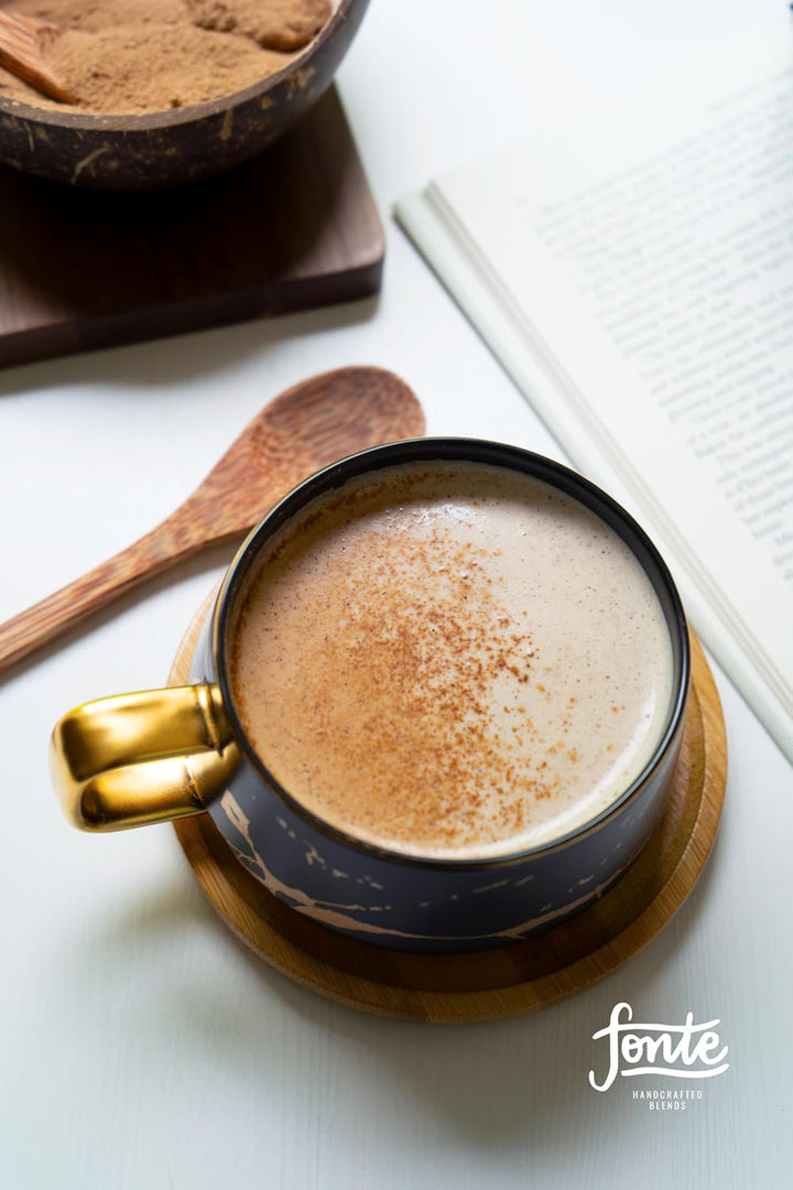 Fonte African Rooibos Latte, Handgefertigte Vegane Getränkemischung, 300g Pulver, 30 Portionen, Natürliche Zutaten, Koffeinfrei, Mit Antioxidantien