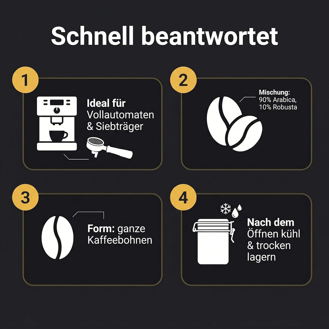 Grande Caffè Kaffeebohnen Caffè Crema, 90% Arabica 10% Robusta, traditionelle Trommelröstung, ganze Bohnen 1 kg, für Vollautomaten und Siebträger, ausgewogener Geschmack mit Honig, Vanille und Mandel