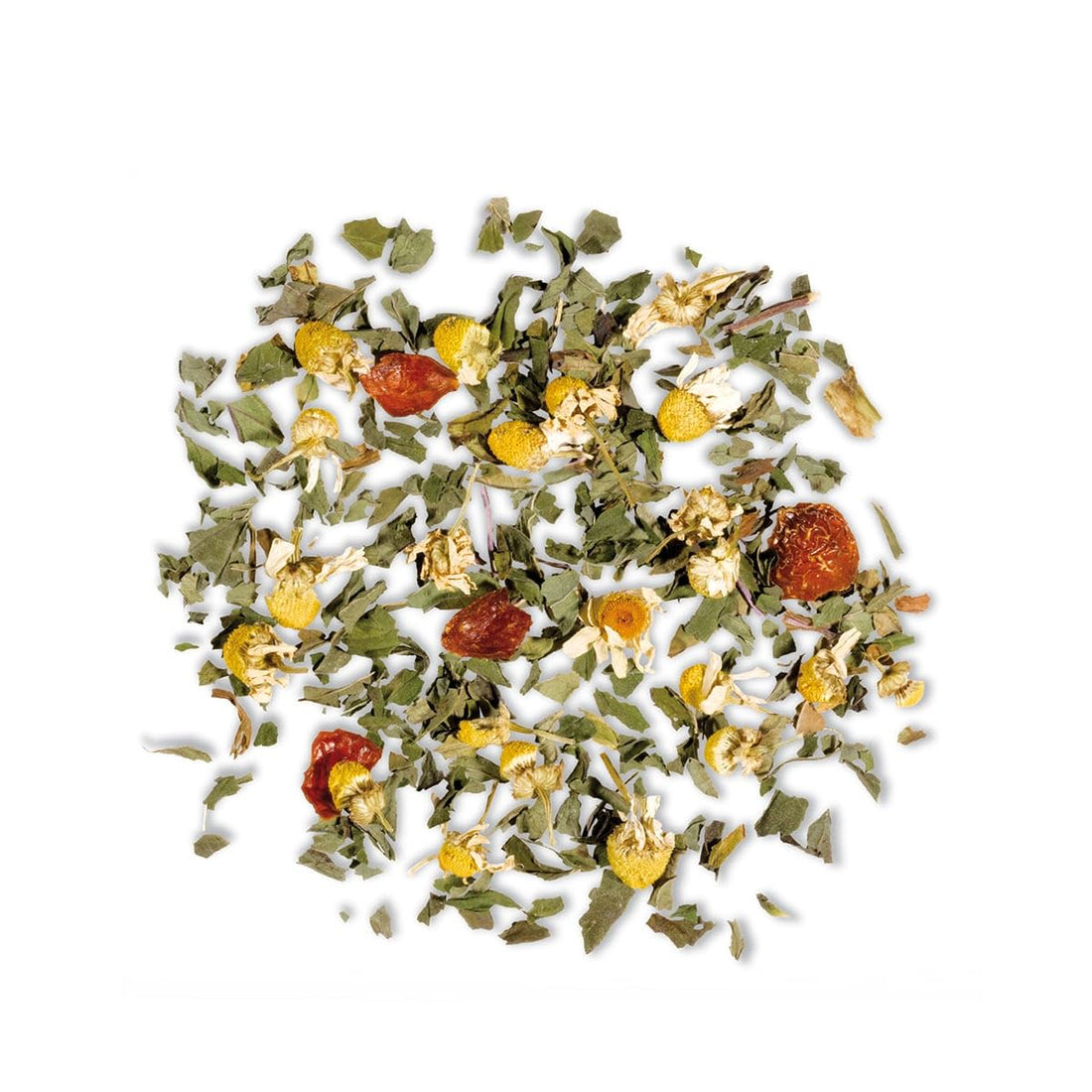 Althaus Fancy Chamomile Kräutertee, 15 Pyramidenbeutel, 33,75g, Kamille mit Verbena und Zimt