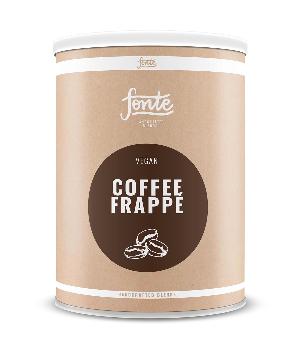 Vegan Coffee Frappé, Handcrafted Blends, Medium Gerösteter Kaffee aus Brasilien, 2kg Packung für ca. 50 Getränke