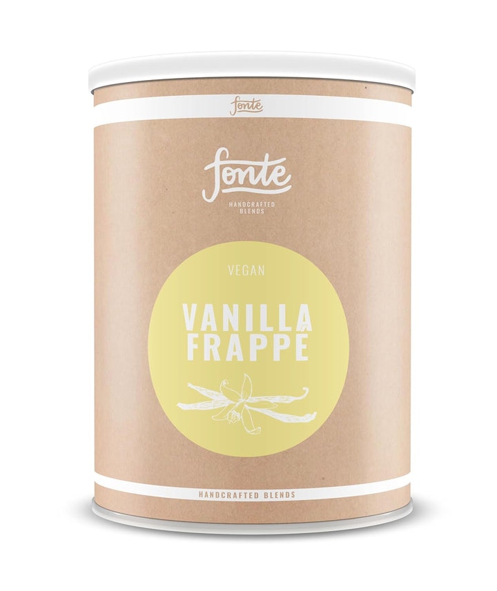 Fonte Vanilla Frappé Mix, Veganes Frappé Pulver, Klassischer Vanillegeschmack, 2 kg für 50 Portionen, Handcrafted Blends