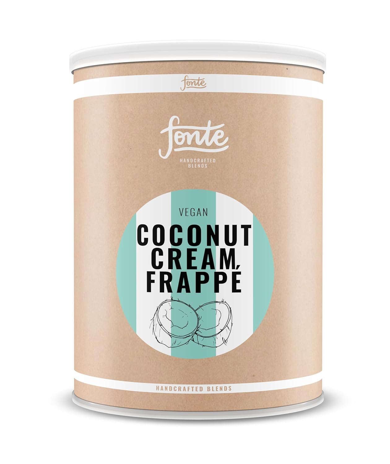 Fonte Coconut Cream Frappé, Vegane Kokosnuss Frappé Mischung, Handgefertigte Blends, Milchmixgetränk 2 kg