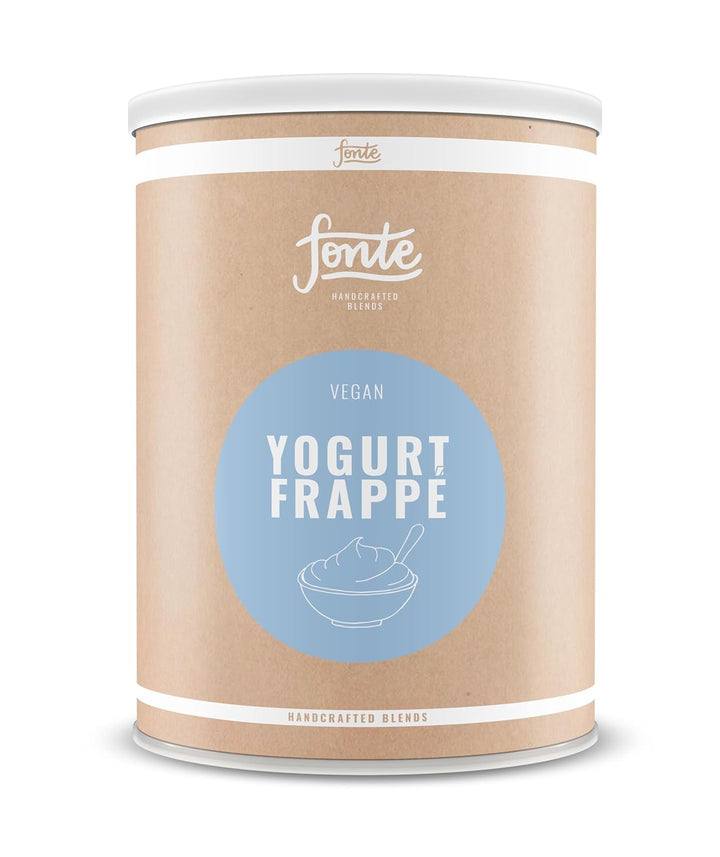 Fonte Yoghurt Frappé, Veganes Joghurt Frappé Pulver, Handgefertigte Mischung, Erfrischendes Getränk für heiße Tage