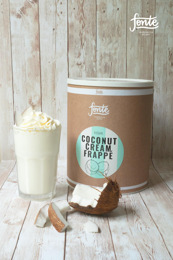 Fonte Coconut Cream Frappé, Vegane Kokosnuss Frappé Mischung, Handgefertigte Blends, Milchmixgetränk 2 kg