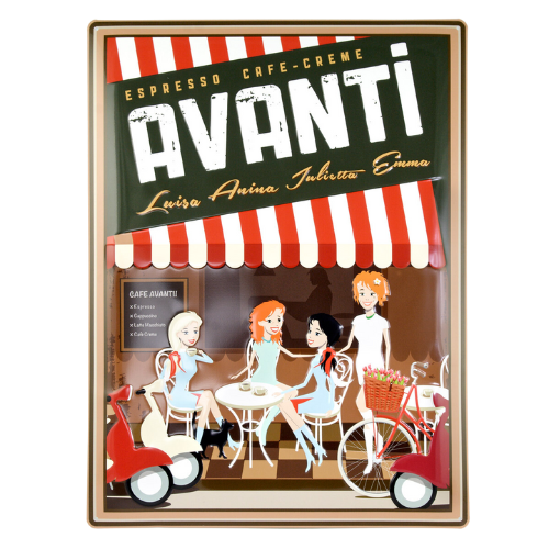 AVANTI Blechschild geprgt - 400 x 300mm