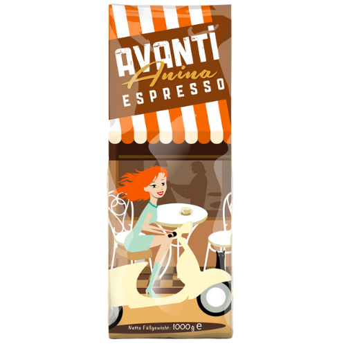Caff Avanti - Anina - Espresso Mild - 1000g - Bohnen