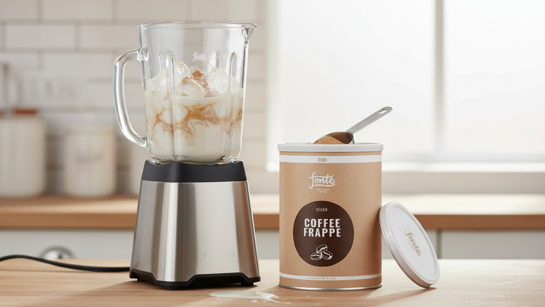 Vegan Coffee Frappé, Handcrafted Blends, Medium Gerösteter Kaffee aus Brasilien, 2kg Packung für ca. 50 Getränke