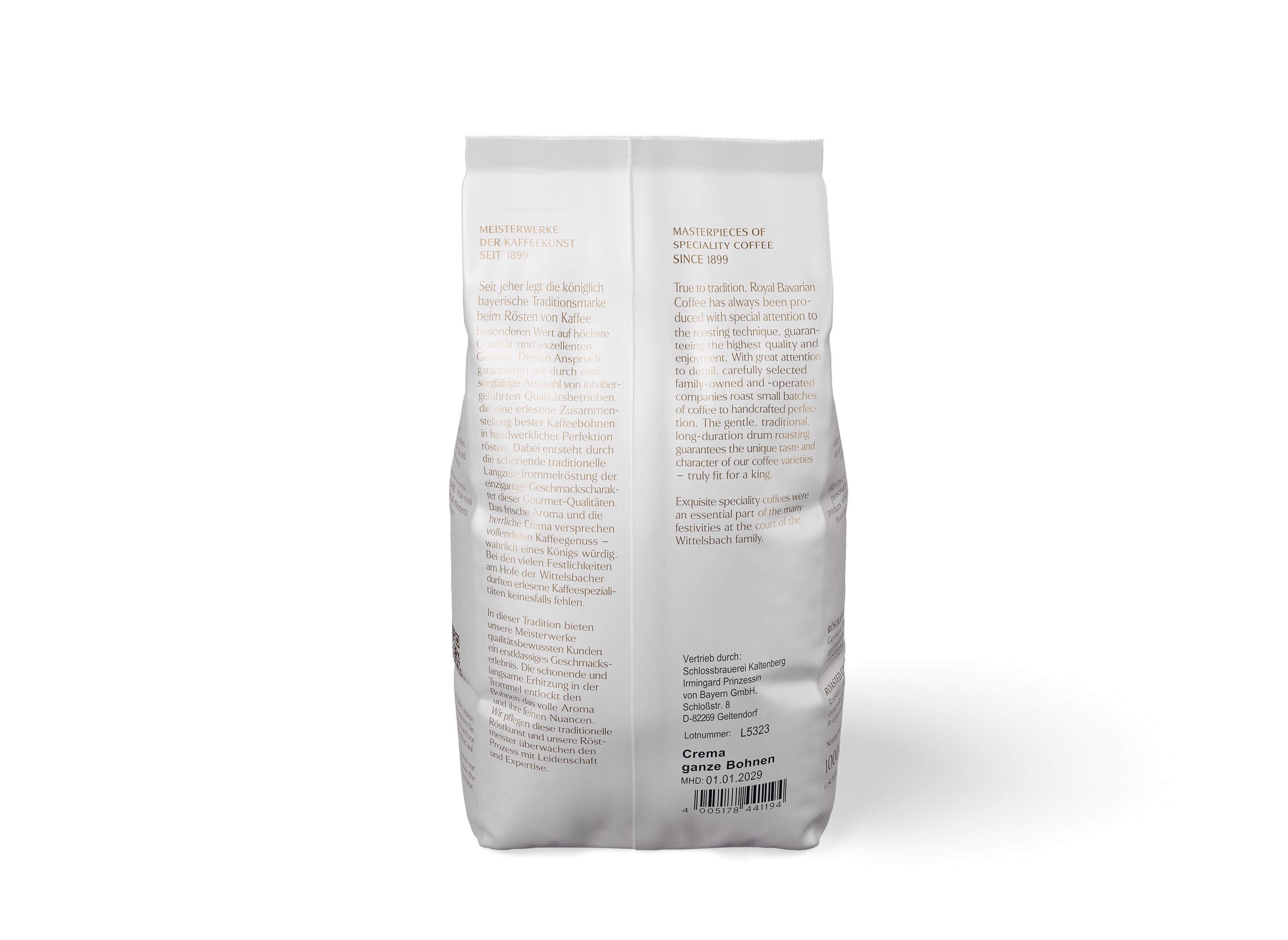 König Ludwig Crema - Meisterwerke der Kaffeekunst - 1000g