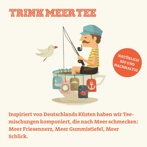 Trink Meer Tee - Anker Lichten - Grner Tee - Beutel 15 x 3g 5