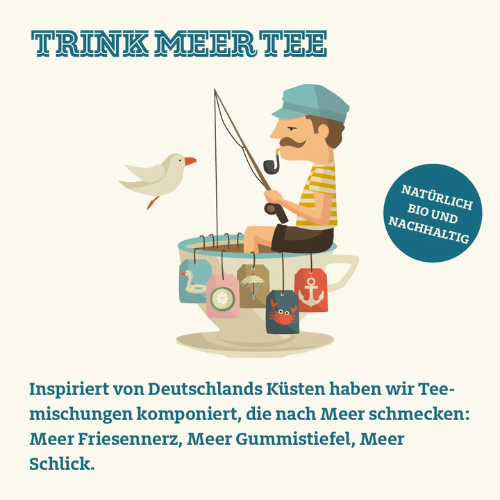 Trink Meer Tee - Denn Mann Tau - Schwarzer Tee - Beutel 15 x 3g 5