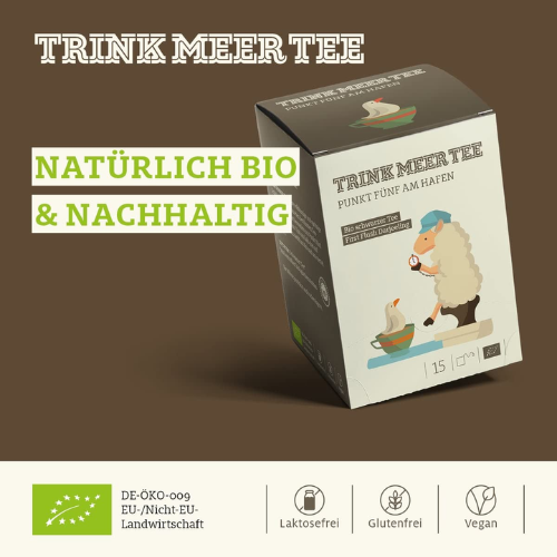 Trink Meer Tee - Punkt 5 am Hafen - Schwarzer Tee - Beutel 15 x 3g 1