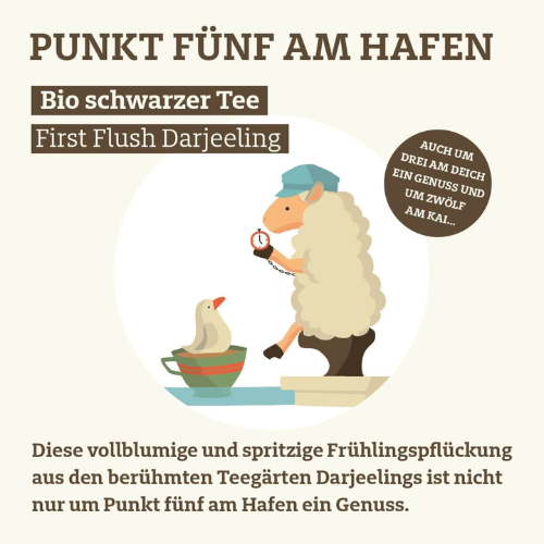 Trink Meer Tee - Punkt 5 am Hafen - Schwarzer Tee - Beutel 15 x 3g 2