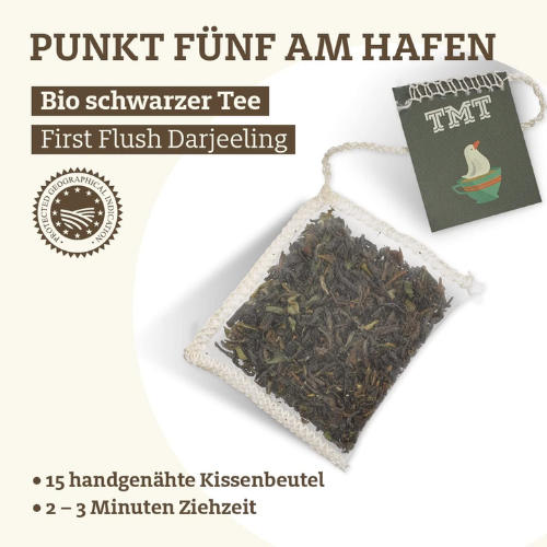 Trink Meer Tee - Punkt 5 am Hafen - Schwarzer Tee - Beutel 15 x 3g 3