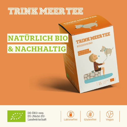 Trink Meer Tee - Rckenwind - Frchtetee - Beutel 15 x 4g 1