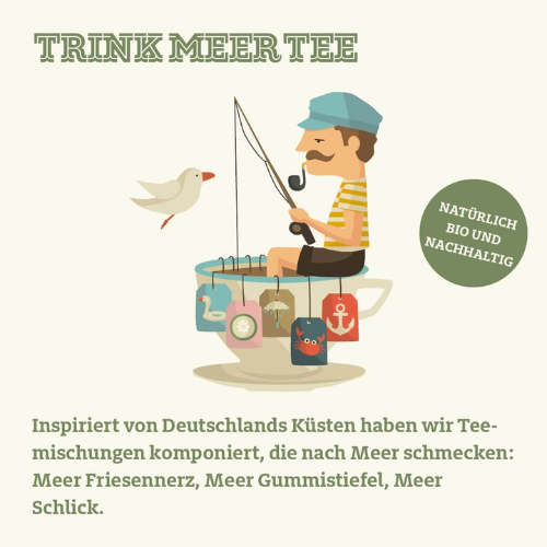 Trink Meer Tee - Wogen gltten - Grner Tee - Beutel 15 x 3g 5