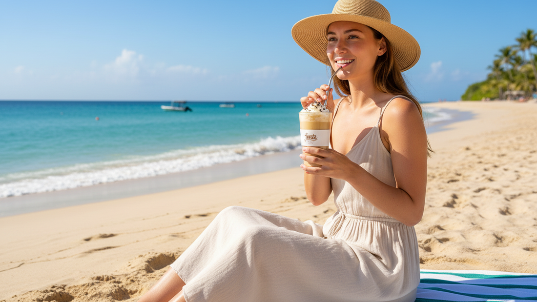 Vegan Coffee Frappé, Handcrafted Blends, Medium Gerösteter Kaffee aus Brasilien, 2kg Packung für ca. 50 Getränke