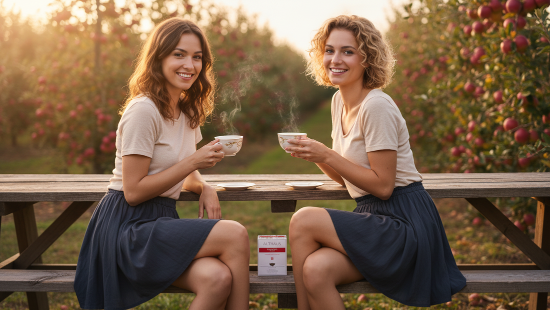 Althaus Persischer Apfel, Aromatisierter Früchtetee, 15 Pyramidenbeutel, 41,25g, Apfel-Zitrone Geschmack