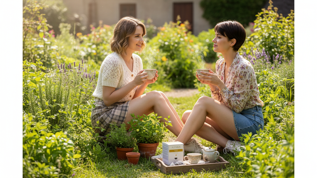 Althaus Smooth Mint Kräutertee, 15 Pyramidenbeutel, Pfefferminze-Krauseminze Mischung, 26,25g