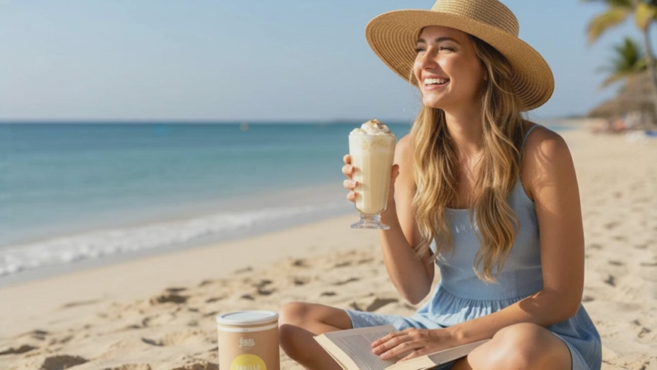 Fonte Vanilla Frappé Mix, Veganes Frappé Pulver, Klassischer Vanillegeschmack, 2 kg für 50 Portionen, Handcrafted Blends