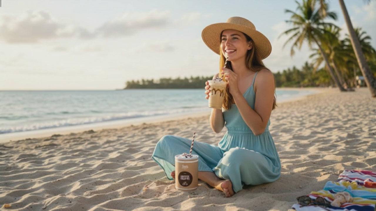 Vegan Coffee Frappé, Handcrafted Blends, Medium Gerösteter Kaffee aus Brasilien, 2kg Packung für ca. 50 Getränke