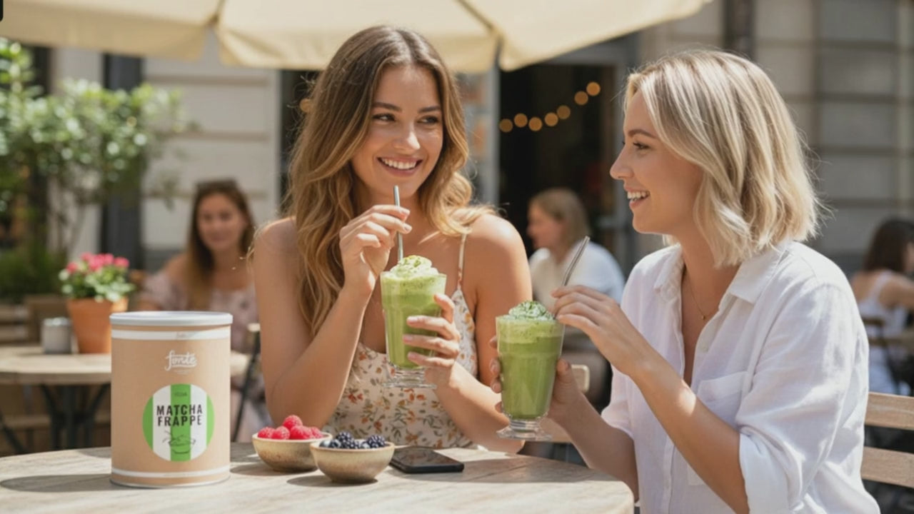 Fonte Matcha Frappé, Veganes Matcha Getränkepulver, Handgefertigte Mischung, 2 kg