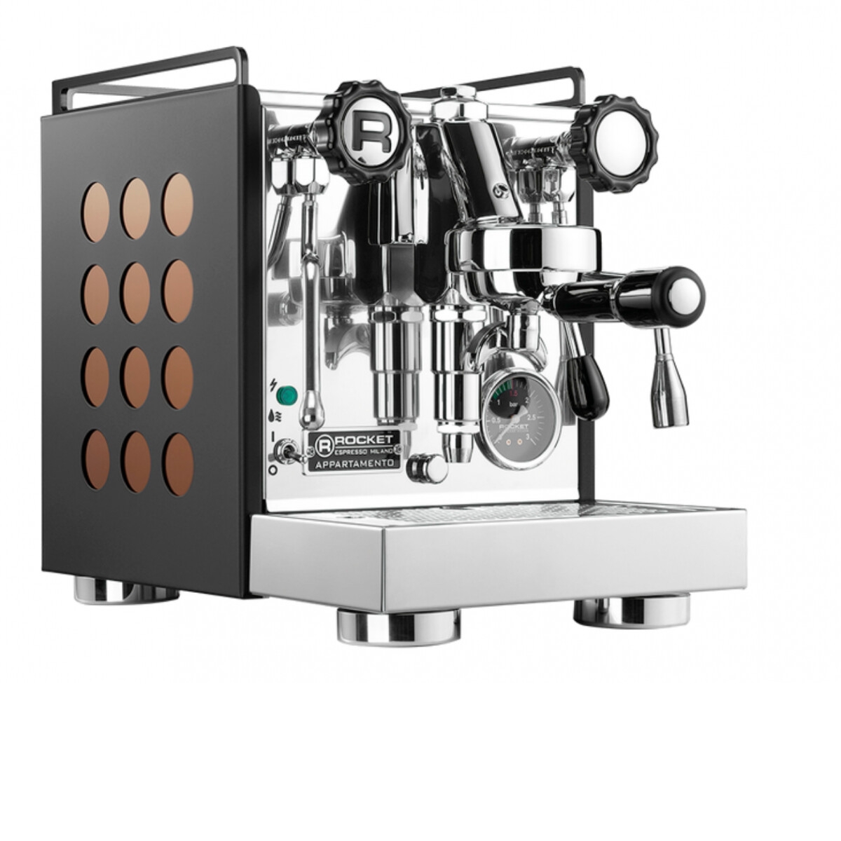ROCKET Appartamento - Nera/Kupfer - Siebträger - Espressomaschine
