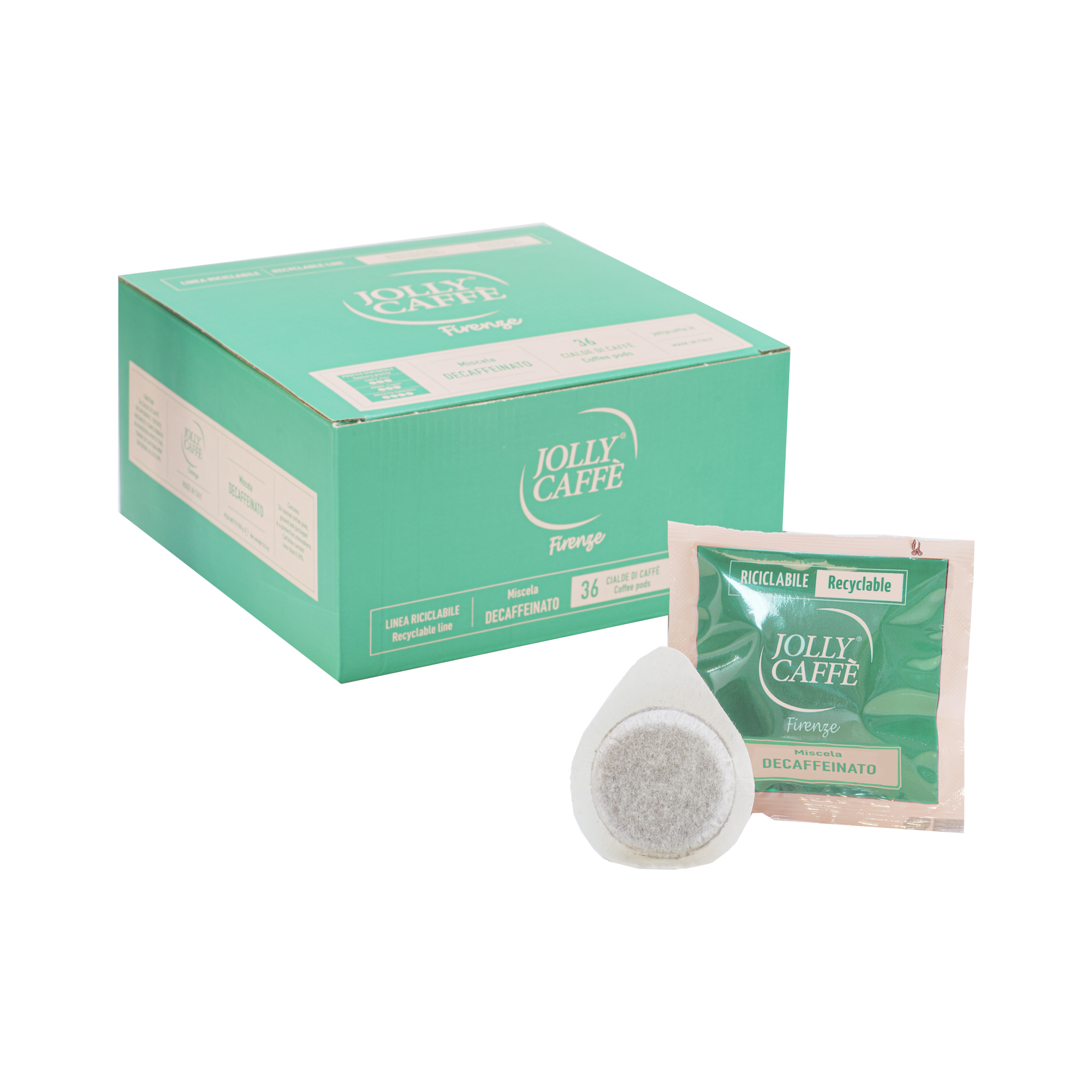 JOLLY Caffé - Entkoffeiniert Pads Box - 36 Stk