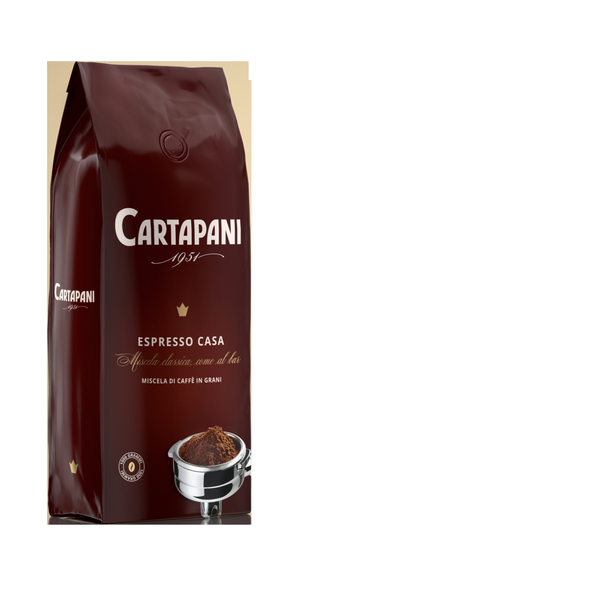 Caffè Cartapani - Espresso Casa - 1000g Beutel - Bohnen