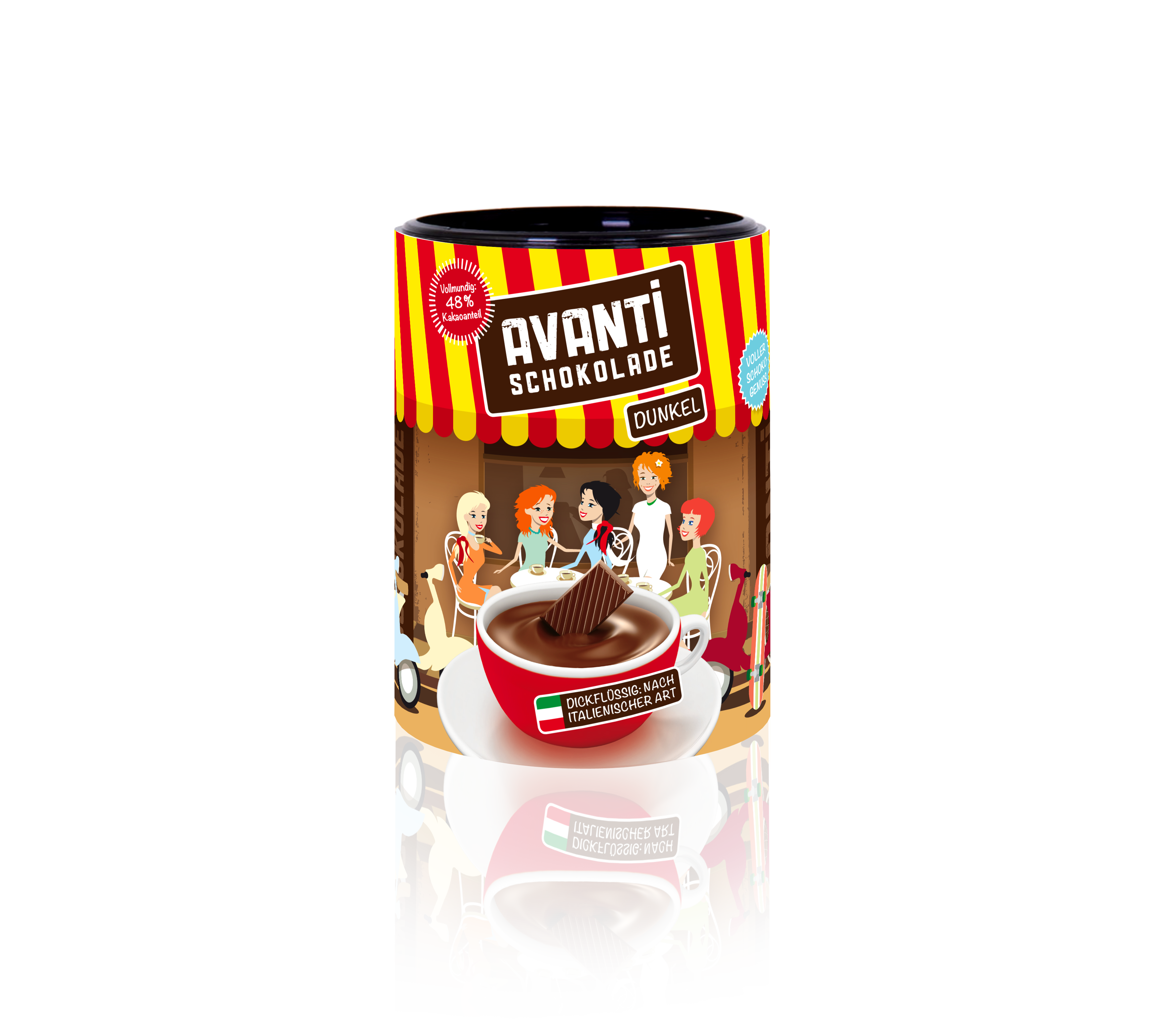 AVANTI Trinkschokolade 400g Dose - Dunkel