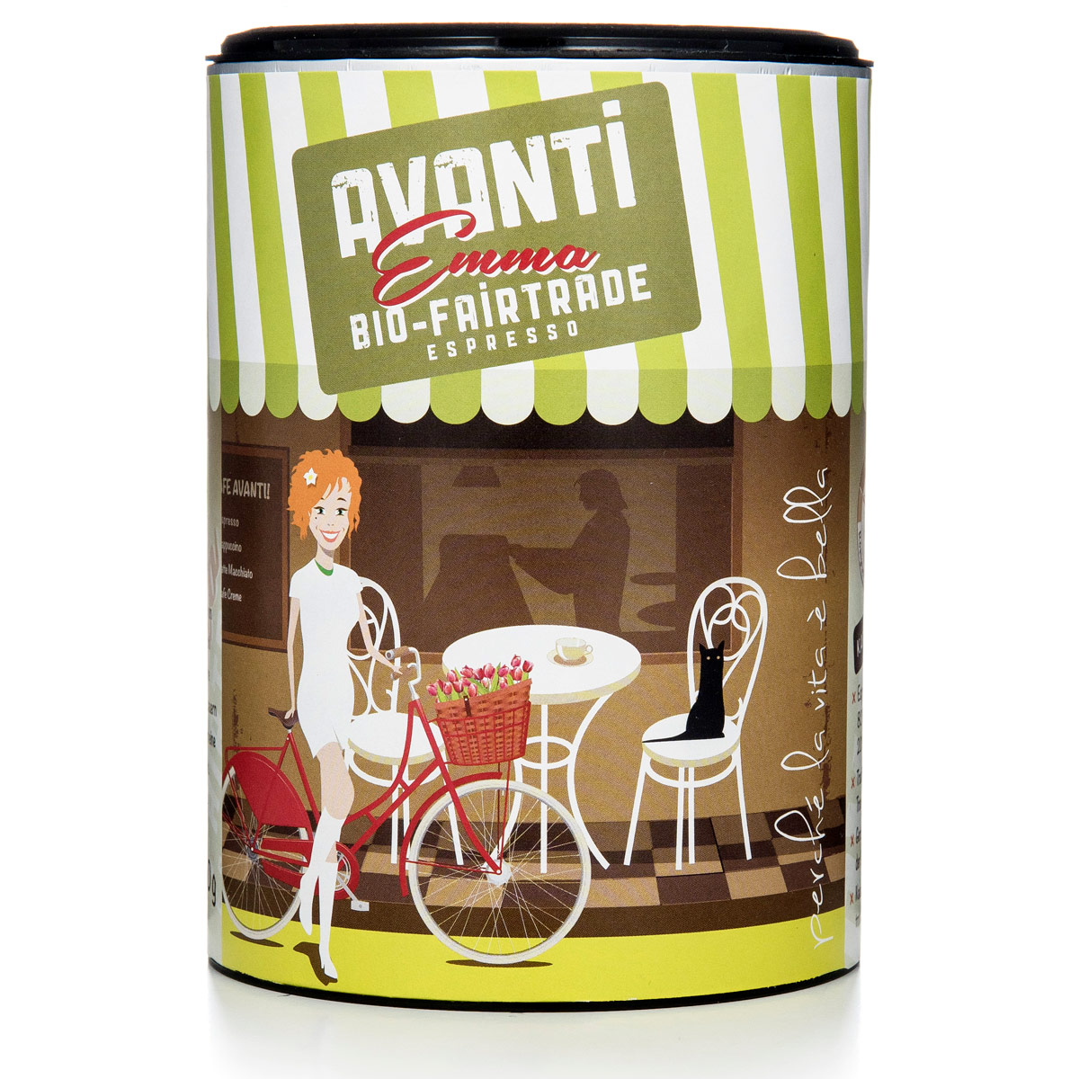 Caffè Avanti - EMMA Bio Fairtrade - 250g Dose - Gemahlen