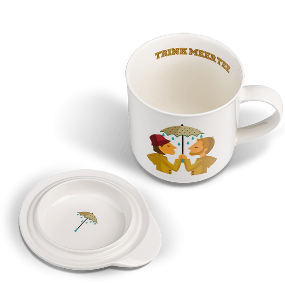 Trink Meer Tee - Reizklima - Teebecher mit Motiv