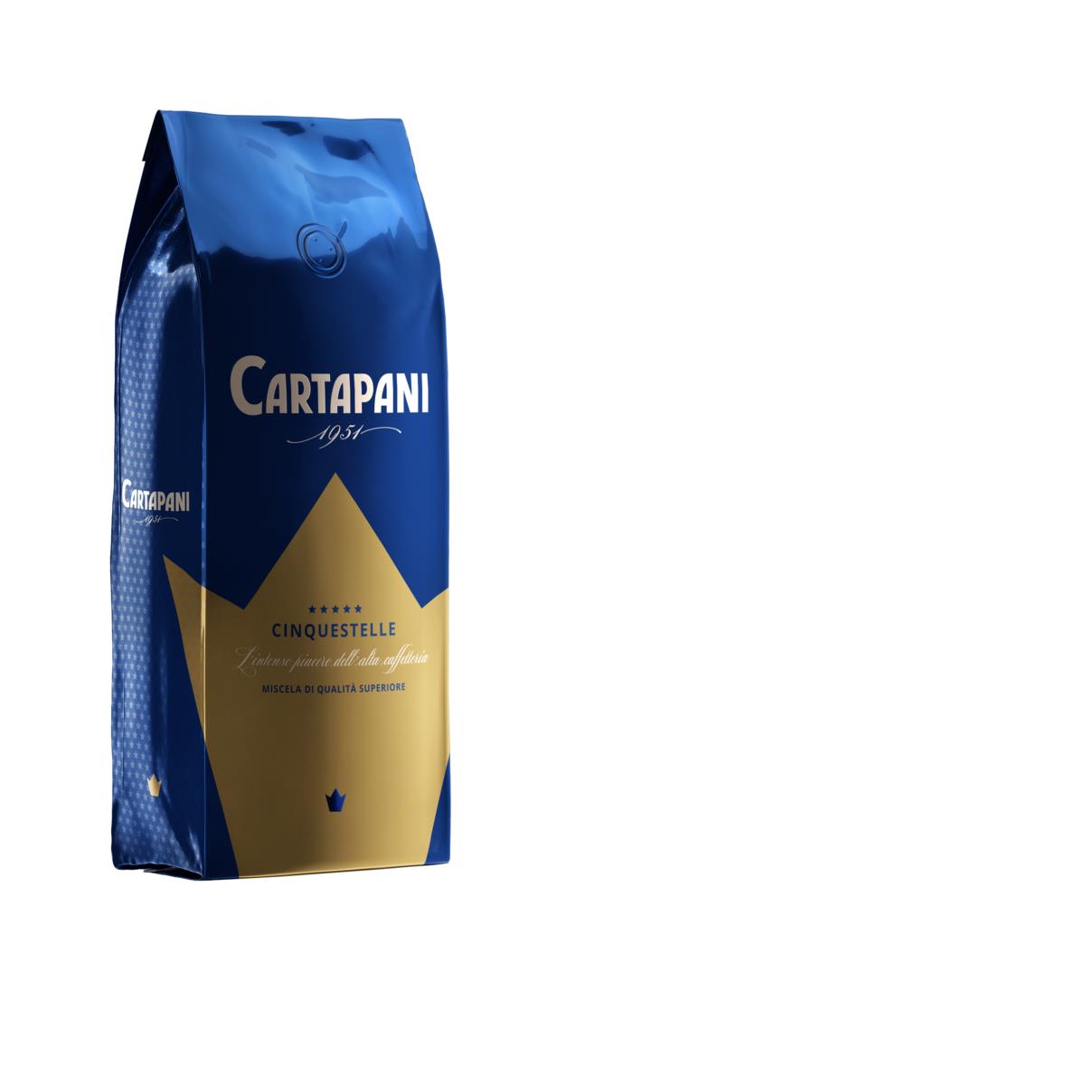 Caffè Cartapani - Cinquestelle - 1000g Beutel - Bohnen
