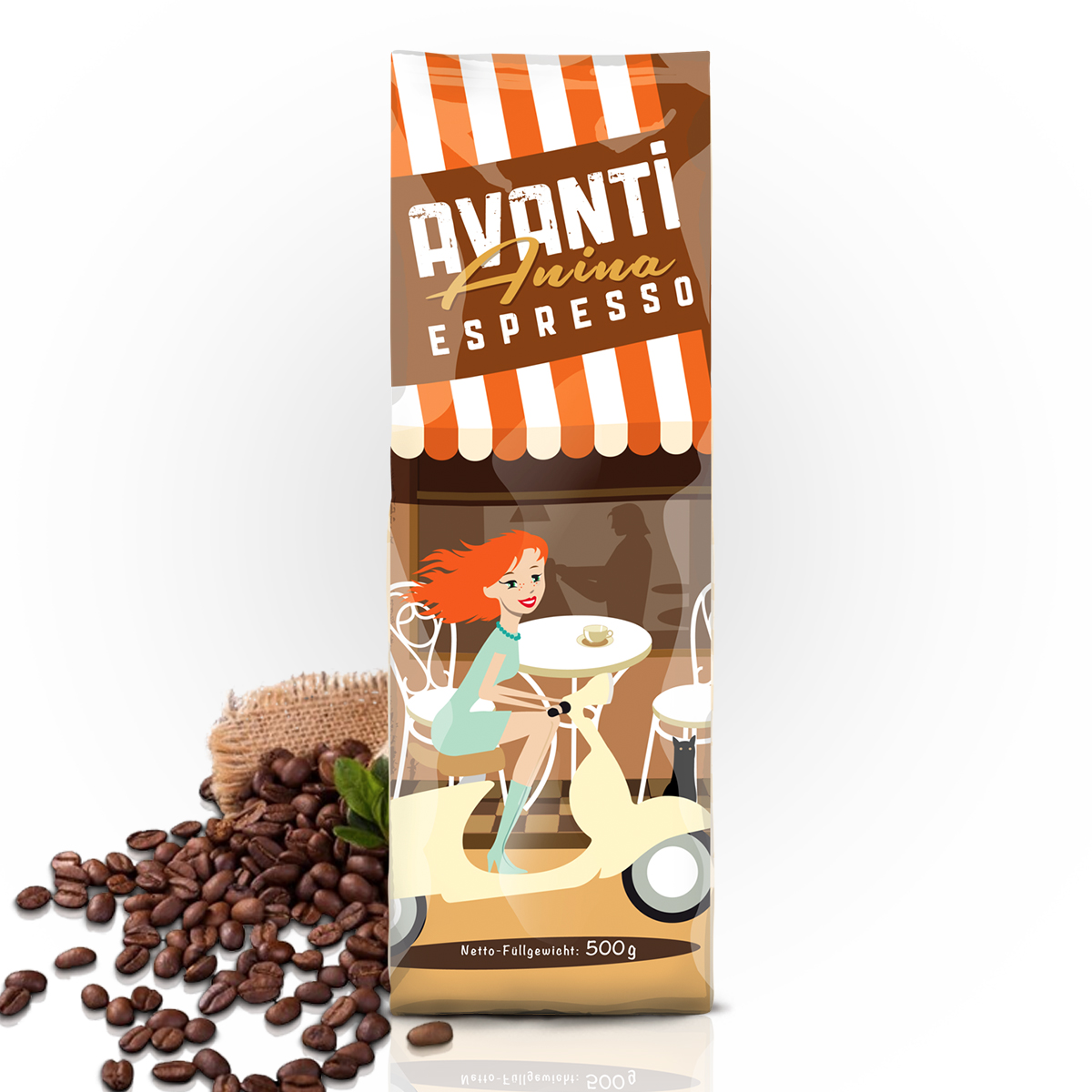 CaffèAvanti - Anina - Espresso - 500g Beutel - Bohnen