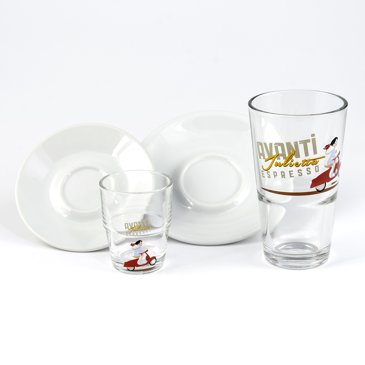 AVANTI Unterteller für Latte-Macchiato Glas - 2 Stk