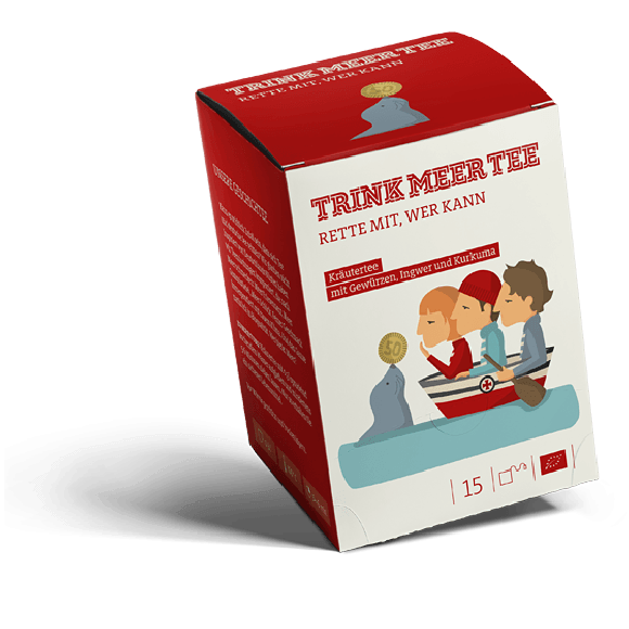 Trink Meer Tee - Rette mit, wer kann - Früchtetee - Beutel 15 x 3,5g