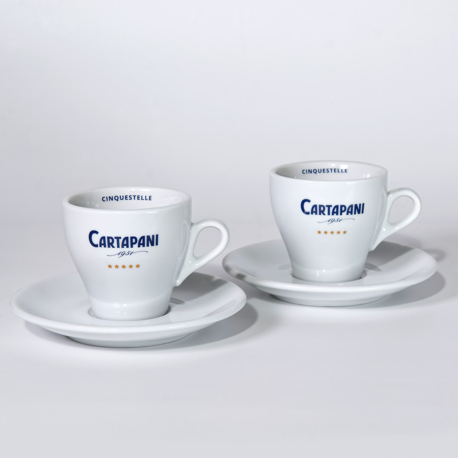 CARTAPANI Cappuccinotasse - 2er Set inkl. Untertasse