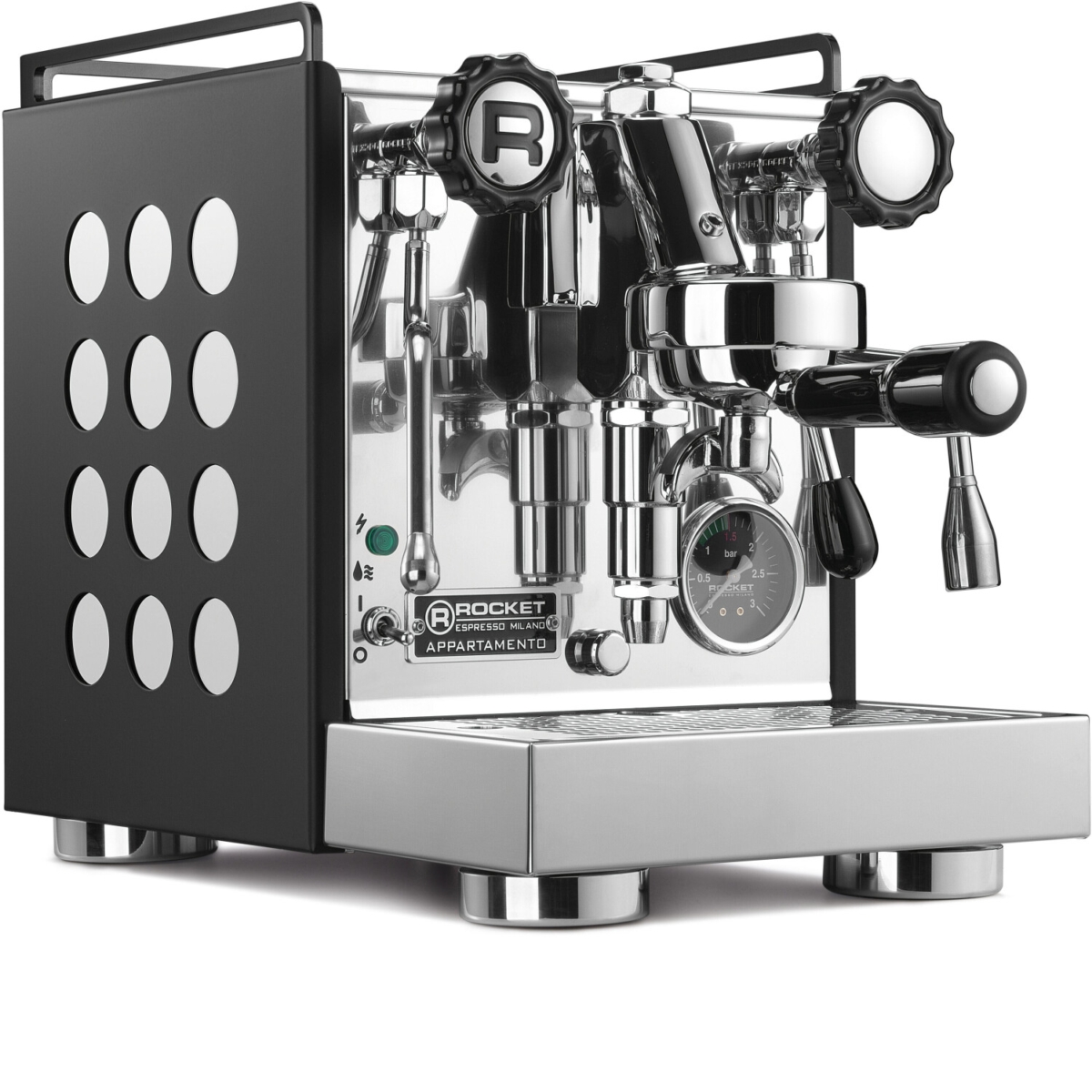 ROCKET Appartamento - Nera/Weiß - Siebträger - Espressomaschine