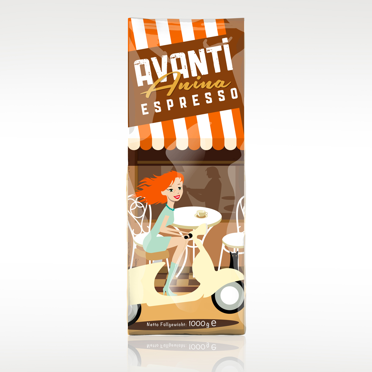 Caffè Avanti - Anina - Espresso Mild - 1000g - Bohnen